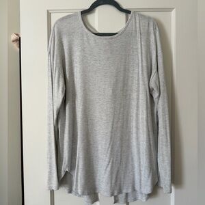 Aerie Light Gray Long Sleeve Tee